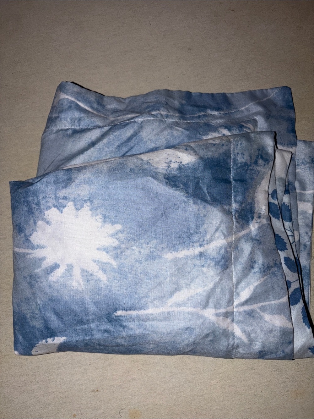 Home. Casual Light Blue Pillow Case.